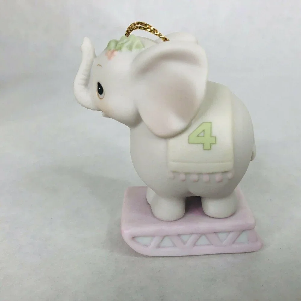 Precious Moments‎ Xmas Train Ornament Elephant Age 4 May Your Xmas Be Gigantic